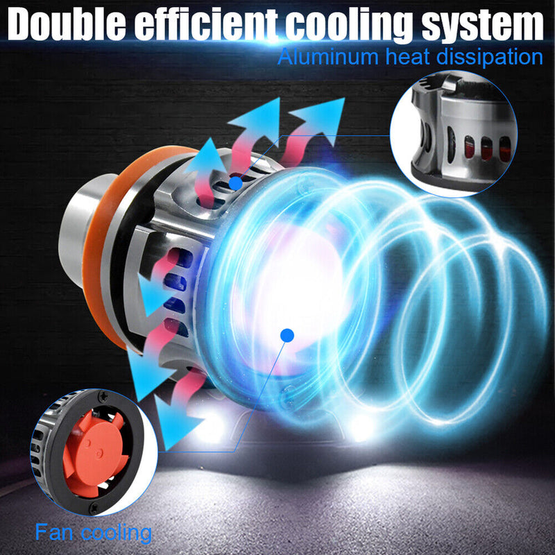 2pcs H11 Auto Car Fog LED Lamp Vehicle Automobile Foggy Rainy Lighting Accessory