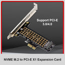 SSD M.2 NVME to PCI-E X1 Adapter Board Support PCI-E4.0/3.0 Extender Card Part