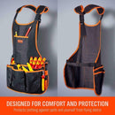 Bib Apron 16-Pocket Tool Woodworking Gardening Craft Shop Mechanic Wood I2C9