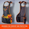 Bib Apron 16-Pocket Tool Woodworking Gardening Craft Shop Mechanic Wood I2C9