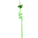 Design Dino Theme Cartoon Pattern Straws-Plastic Dinosaur Reusable Straws