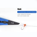 Outdoor Spring Fishing Lures Pliers Fish Hook Remover Line Cutter (Blue) Newly