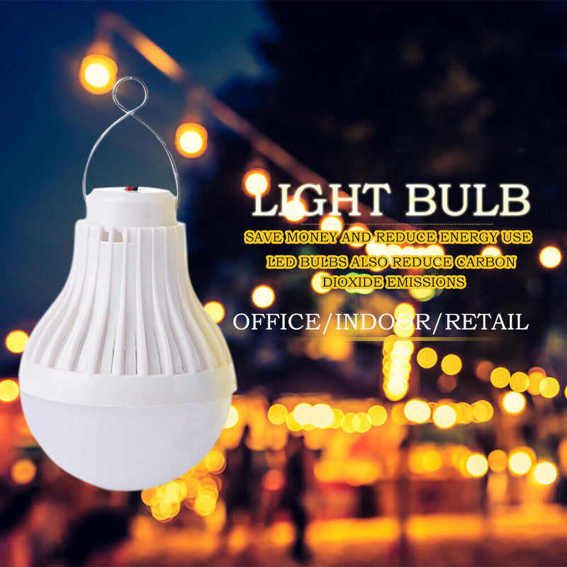 #A 12LED Solar Bulb Hanging Lamp Outdoor Yard Garden Camping Tent Emergency Li