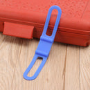 Silicone Strap Bike Torch Band Flashlight Clip Bicycle Light Holder (Blue)