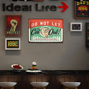 Not Let Cat Out Retro Metal Plate Tin Sign Plaque for Bar Pub Club Cafe Art