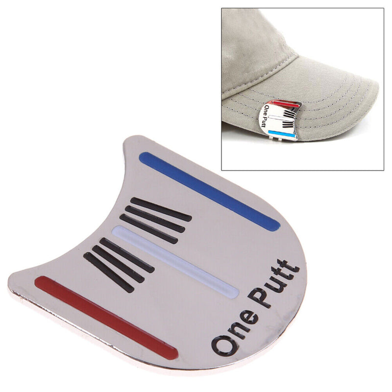 Magnetic Golf Hat Clip Alignment with Target Tool Ball Marker Chrome Beschi