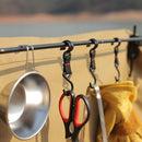 10x Outdoor Camping Hook Z-Shaped Storage Hanging Hook Buckle DIY Pot Pan H