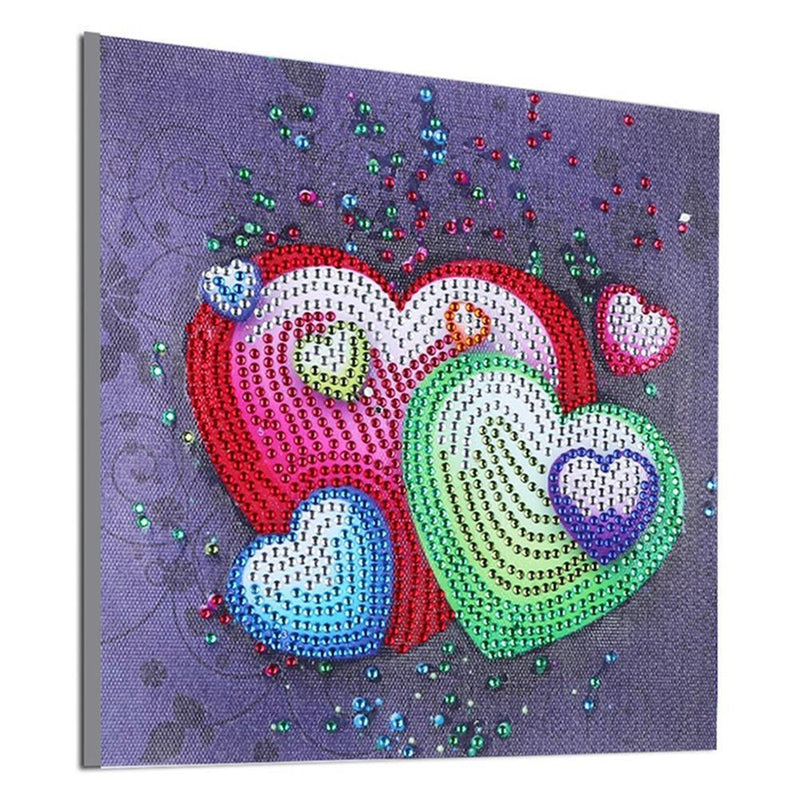 5D DIY Special-shaped Diamond Painting Cross Stitch Embroidery (H030 Heart)