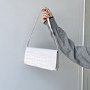 Fashion Women Casual Stone Pattern Solid Color Small Purse Shoulder Underarm Bag
