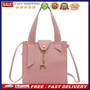 Deer Women Leather Messenger Handbags Casual Pure Mini Shoulder Bags (Pink)