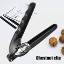 Stainless Steel Chestnut Clip Walnut Pliers Nut Opener Kitchen Tool (Black)
