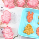 Claus Cake Mould Cookies Cutter Baking & Pastry Tools Christmas Biscuit Mold
