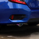 Burnt Multicolor Bent Stainless Steel Car Auto Exhaust Tip Muffler Silencer