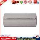 3 Slots Watch Roll Travel Case Portable Leather Watch Display Box (Grey) Newly