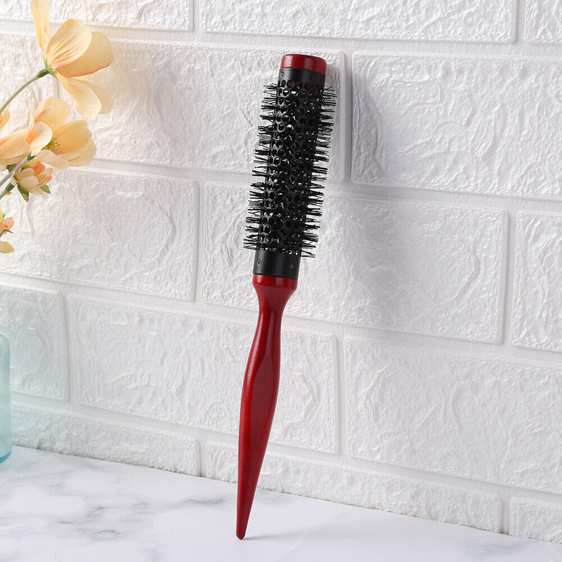 Anti Static Curly Hair Comb Boar Bristle Rolling Round Hair Styling (25mm) Newly