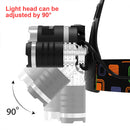 LED Headlamp Flashlight T6 3 Lights 800LM Waterproof Outdoor Camping Headli