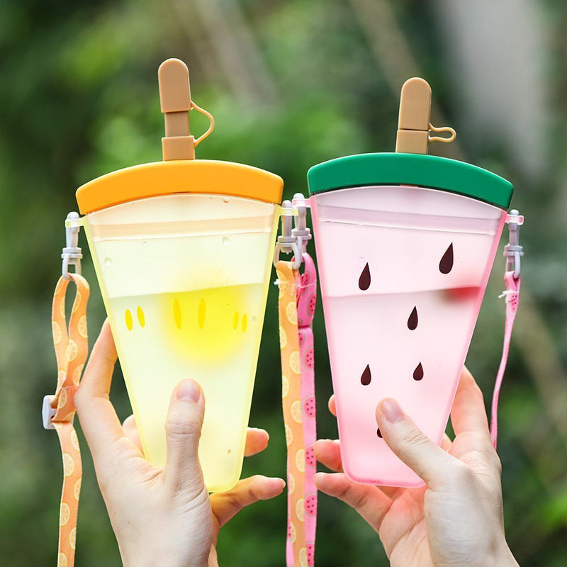 with Strap Popsicle Cups Water Bottle With Straw Juice Cup Drinking Cup