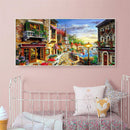 Spot Drill Handicraft Full Drill Diamond Painting Streetscape Mosaic 80x40CM