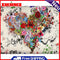 Painting By Numbers DIY Love Heart Hand Painted Canvas Oil Art Picture Craft Kit