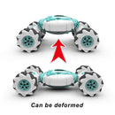 4WD Watch Gesture Sensor 2.4GHz RC Stunt Car Toys with 2 Battery (Green) Newly