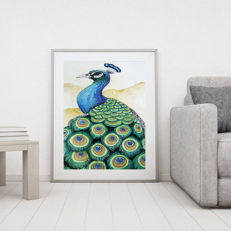 40x50cm Peacock Frameless Picture Oil Paint By Numbers Hand Painted Home Decor