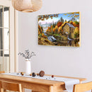 Full Cross Stitch 11CT Autumn Water Mill Counted Embroidery DIY Needlework