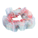 Organza Scrunchies Headwear Girls Women Colorful Plaid Ponytail Ties Hair Ropes