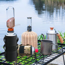 Outdoor Gas Canister Protective Cover MOLLE System Adhesive Gas Tank Wrap Bags