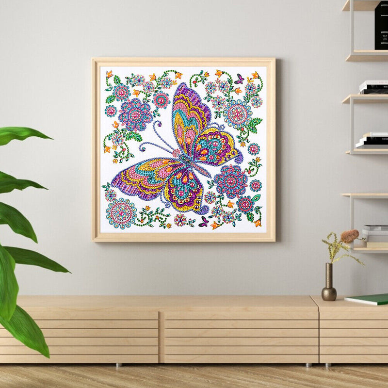 5D DIY Diamond Painted Special Shaped Diamond Butterfly yk122