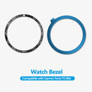 Stainless Steel Bezel Case Cover Bumper Ring (For Garmin Fenix 7S Black) Newly