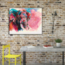 Painting By Numbers Kit DIY Color Elephant Canvas Oil Art Picture Craft Newly