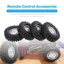 4pcs Wheel Rims Tire Set for 1/10 Axial Hsp Redcat Traxxas RC Off-Road Truck Car