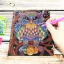 DIY Owl Special Shaped Diamond Painting 50 Pages Sketchbook A5 Students Not