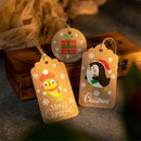 Kraft Paper Santa Claus Hang Tags Gift Wrapping Kraft Tag Christmas Labels