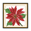 Artwork DIY Needlework 14CT Stamped Kit Cross Stitch (H434 December Flower)