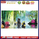 3pcs 5D DIY Full Drill Diamond Painting Stone Flowers Cross Stitch Crafts
