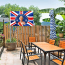 Polyester Giant England Flag Hanging Banners with Queen Elizabeth II (A) Newly