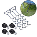 4pcs/set Outdoor Camping Tent Rings Trampoline Floor Nails Holder Accessories