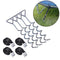 4pcs/set Outdoor Camping Tent Rings Trampoline Floor Nails Holder Accessories