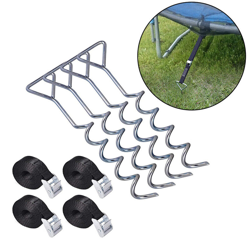 4pcs/set Outdoor Camping Tent Rings Trampoline Floor Nails Holder Accessories
