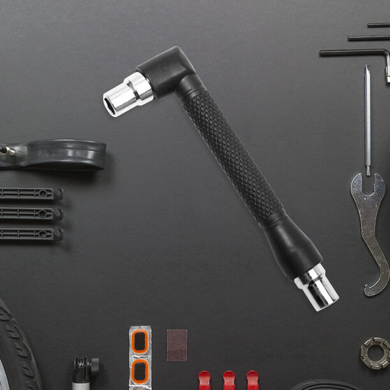 L-shaped Angle Two End Magnetic Steel Socket Wrench 1/4 Screwdriver Bit Hol