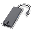 USB 3.0 USB Type-C Hub Docking Station Gigabit Ethernet 4K HDMI For Laptop PC