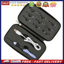 9 in 1 USB Light Up Crochet Hooks Knitting Needles LED Sewing Kit (Black)