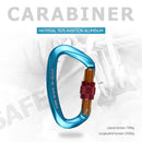 25KN Climbing Buckle Security Safety Master Lock Rock Climbing (Blue) Newly