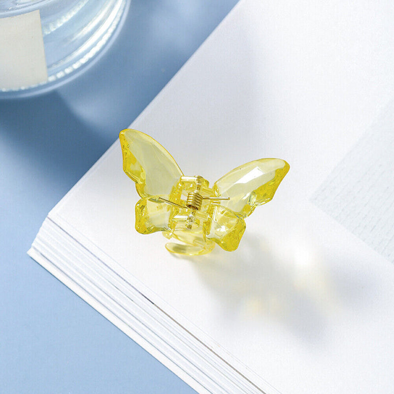 Korean Cute Hair Claws Clip Women Transparent Butterfly Sweet Hairpin Hairgrips