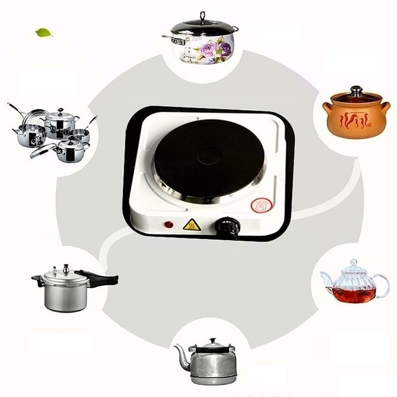 1500W Single Electric Hot Plate Hob Kitchen Cooker Table Top Hotplate Mo
