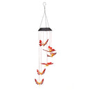 LED Solar Wind Chime Butterfly Light Color Changing IP65 Hanging Lamp (A) Newly