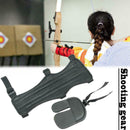 Bow and Arrow Arms Archery Fingers Shooting Protective Armguard Finger Set E5D8