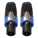 20x 4 Pole Audio Speaker Plugs Twist Lock Connectors for Neutrik NL4FC