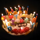 Birthday Candles - 6/12 Pieces Multi-Color Cake Cupcake Candles with Holders